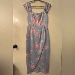 Wayf Tulip hem Floral cocktail Dress